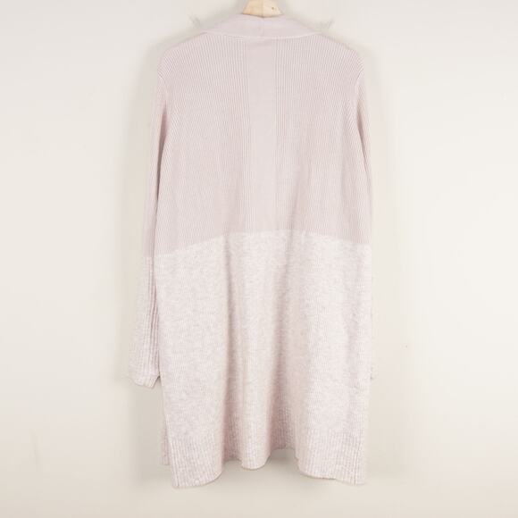 Lululemon Restful Intention Sweater Wrap Pink Bliss Cardigan Duster Womens Sz 10 - Picture 2 of 9